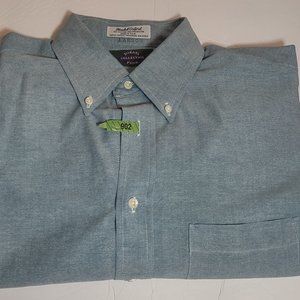 *Made in USA* Dry Cleaned Mikael York Collection Blue  Button-up 16 34/35